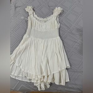 UO Rosie Smocked Tiered Ruffle Romper